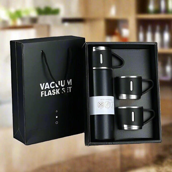 Stainless Steel Vacuum Flask Set | Flask Ideal Gifting Travel Friendly Latest Flask Bottle (500ml)