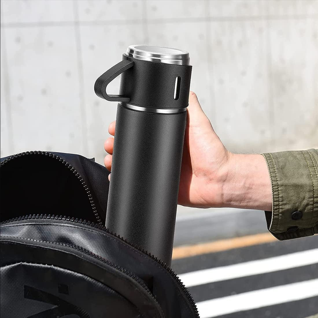Stainless Steel Vacuum Flask Set | Flask Ideal Gifting Travel Friendly Latest Flask Bottle (500ml)