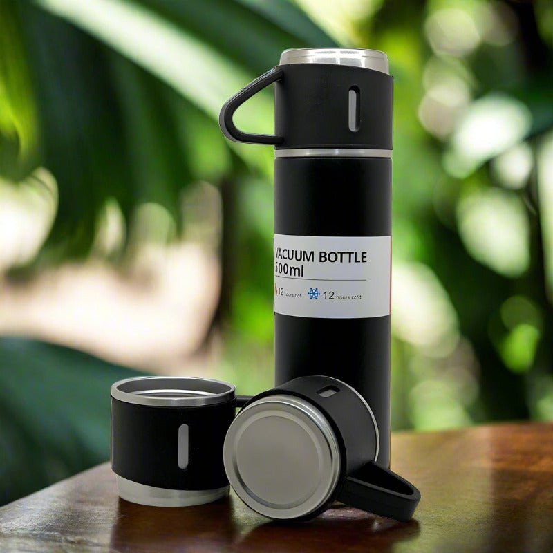 Stainless Steel Vacuum Flask Set | Flask Ideal Gifting Travel Friendly Latest Flask Bottle (500ml)